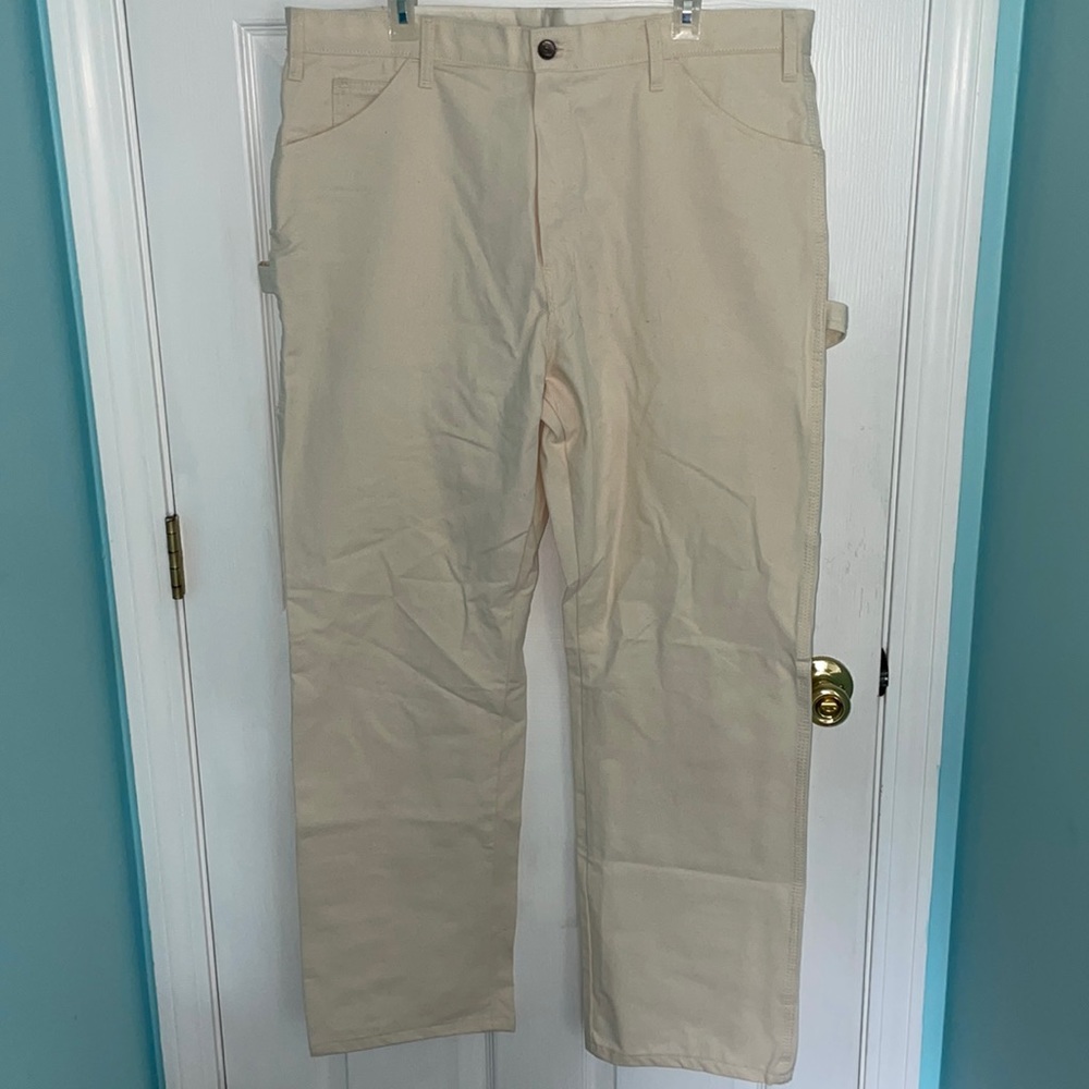 Dickies- Mens Cream Colored Work Pants